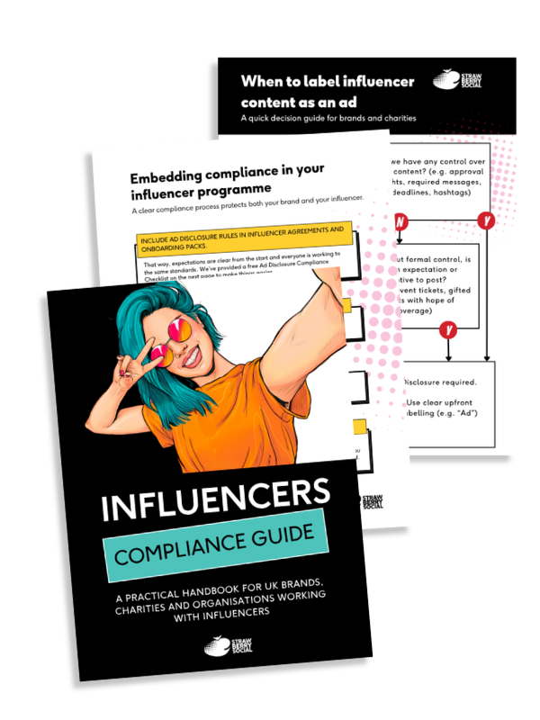 thumnail image showing cover and preview of free influencer compliance guide