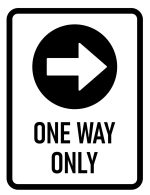 One way only